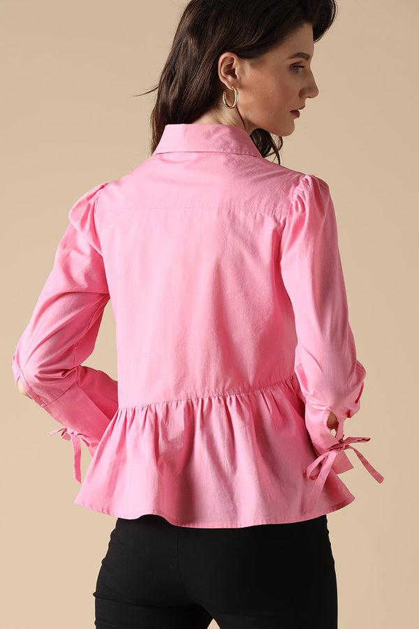 Gipsy Gipsy Fuschia Fashion Cotton Shirt Fuschia