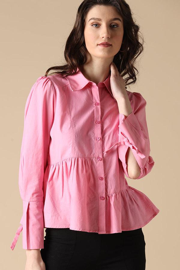 gipsy Gipsy Fuschia Fashion Cotton Shirt Fuschia