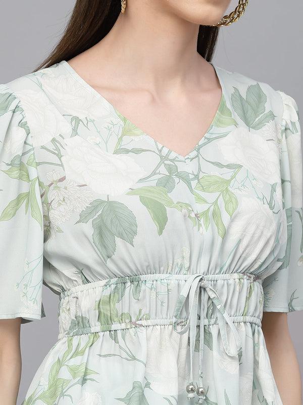 Gipsy Gipsy Green Georgette Co-Ord Top Green