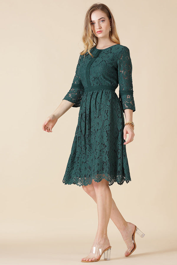 Gipsy Gipsy Green Polyester Dress Green