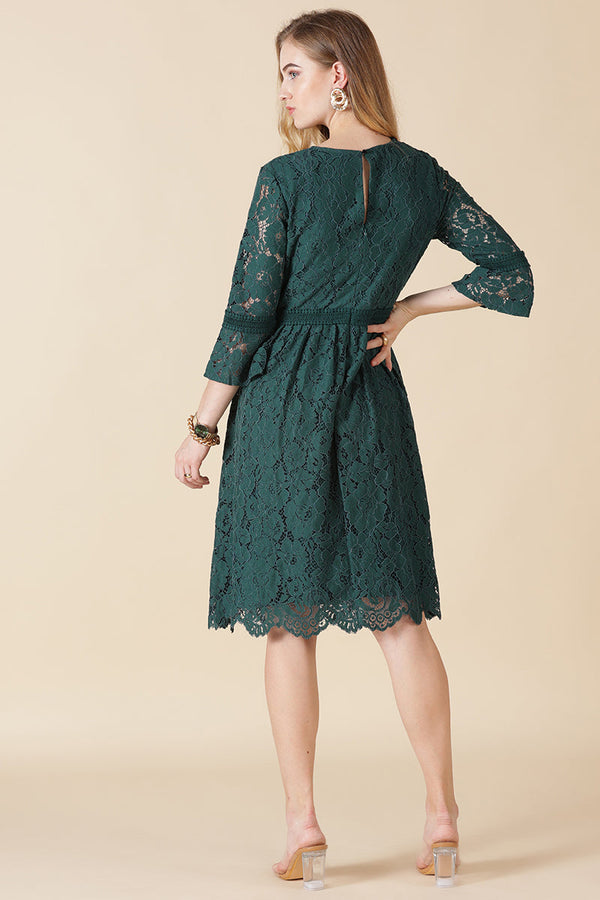 Gipsy Gipsy Green Polyester Dress Green