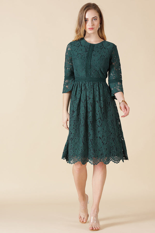 gipsy Gipsy Green polyester Dress Green