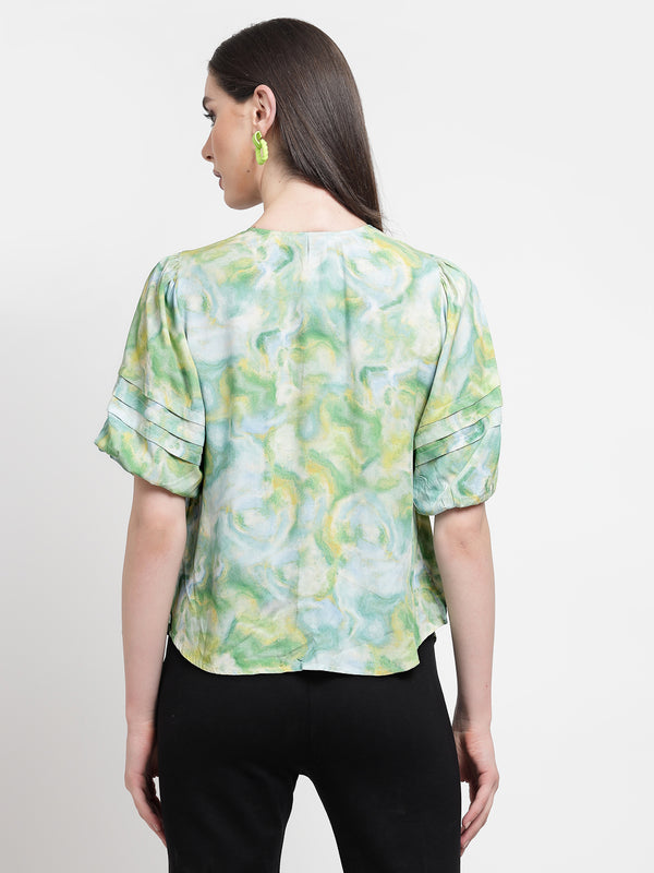 Gipsy Gipsy Green Rayon Tunic Green