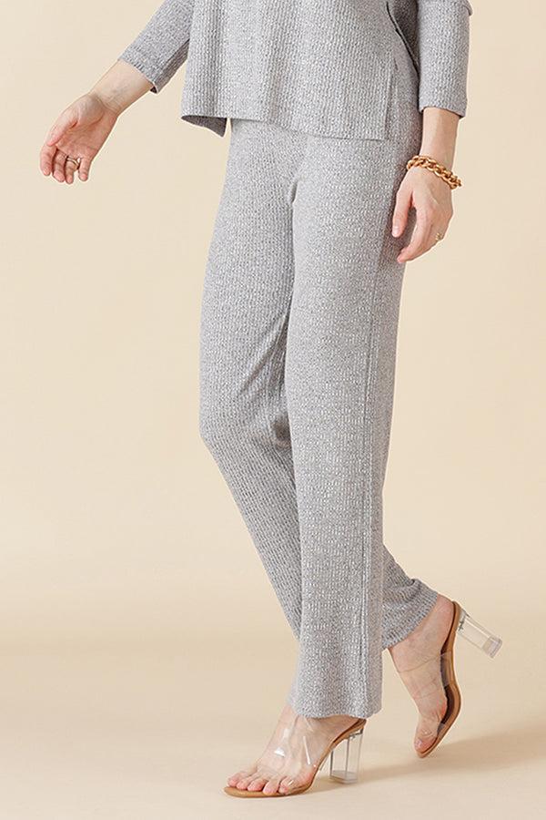 Gipsy Gipsy Grey Poly Knit Co-Ord Pant Grey