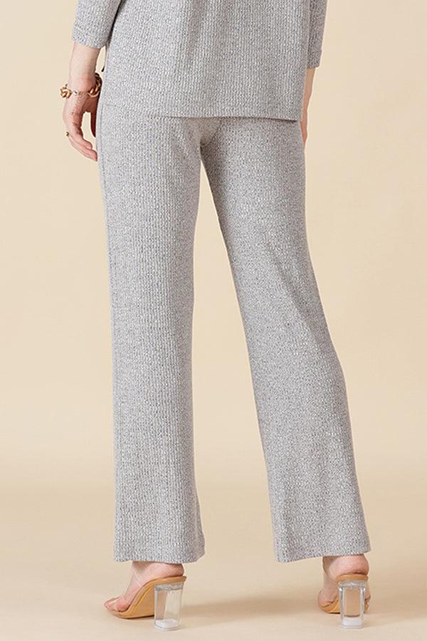 Gipsy Gipsy Grey Poly Knit Co-Ord Pant Grey