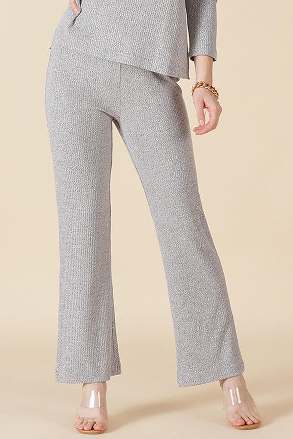 gipsy Gipsy Grey Poly Knit Co-Ord Pant Grey