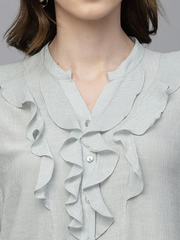 Gipsy Gipsy Grey Polyester Tunic Grey