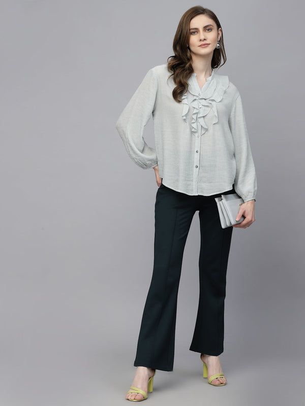 Gipsy Gipsy Grey Polyester Tunic Grey