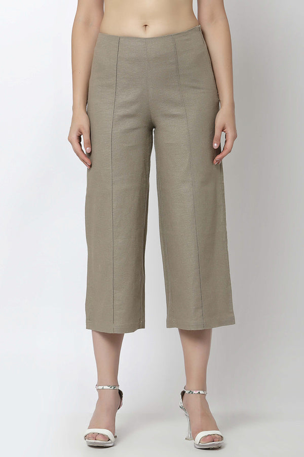 gipsy Gipsy Khaki Fashion Linen Pant Khaki