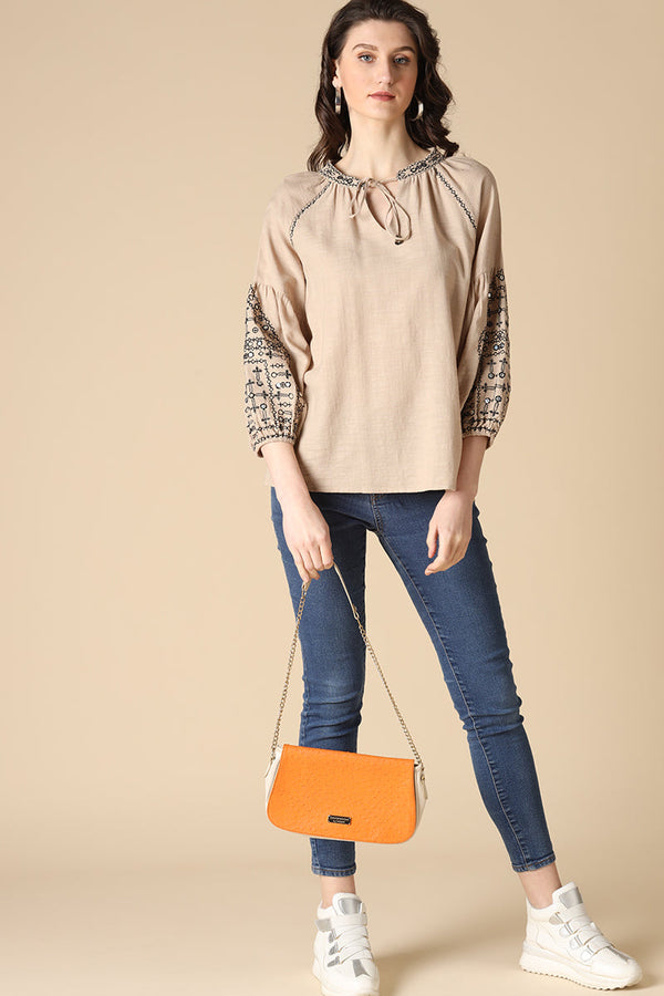 Gipsy Gipsy Khaki Linen Tunic Khaki