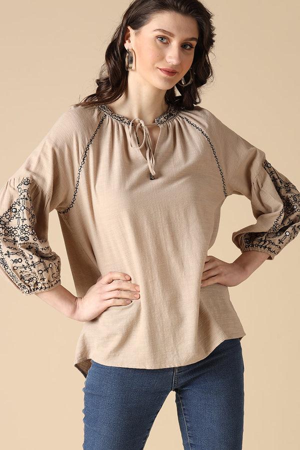 gipsy Gipsy Khaki Linen Tunic Khaki