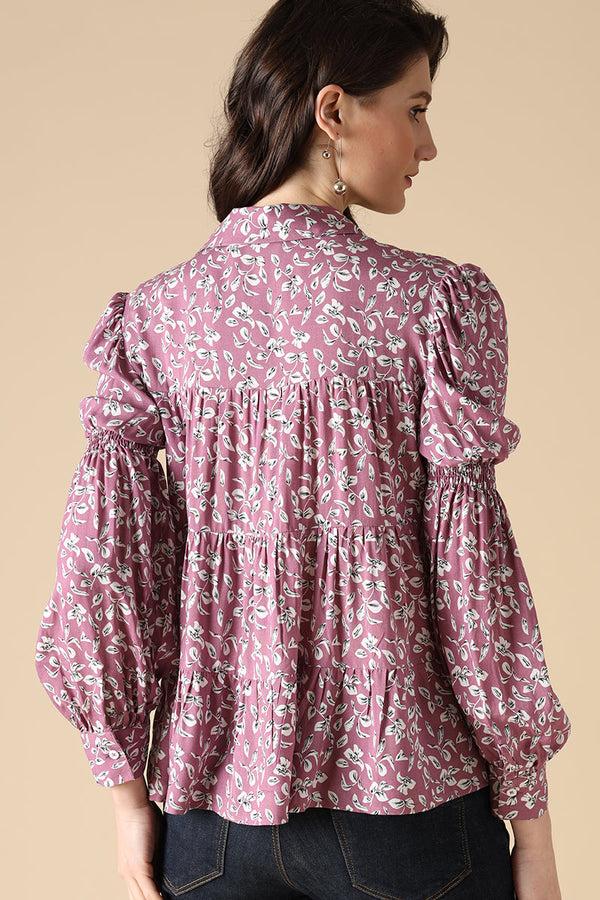 Gipsy Gipsy Lavender Fashion Rayon Shirt Lavender