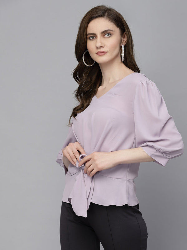Gipsy Gipsy Lavender Georgette Blouse Lavender