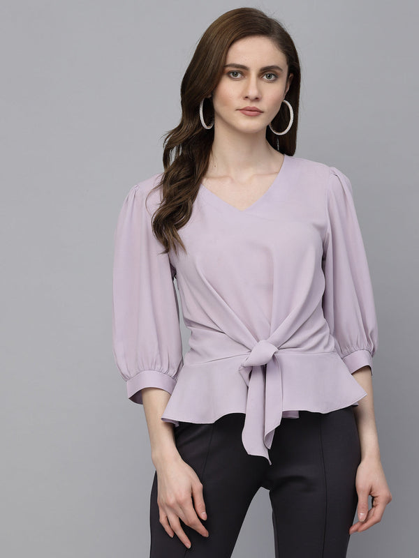 Gipsy Gipsy Lavender Georgette Blouse Lavender