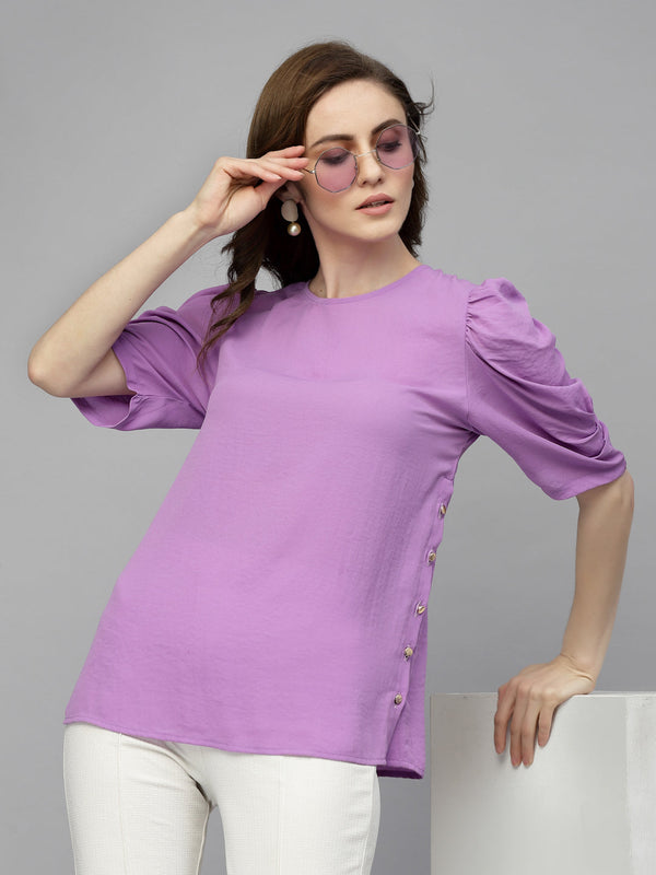 Gipsy Gipsy Lavender Georgette Blouse Lavender