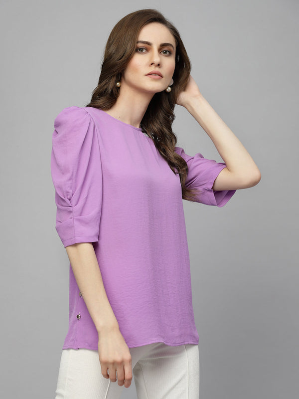 Gipsy Gipsy Lavender Georgette Blouse Lavender