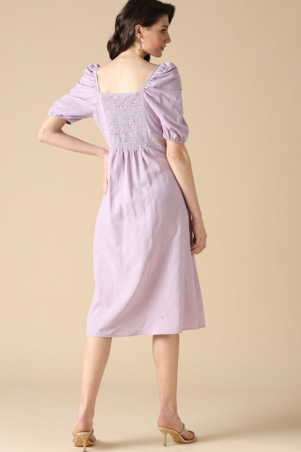 Gipsy Gipsy Lilac Fashion Cotton Dresses Lilac