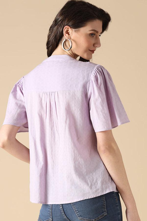 Gipsy Gipsy Lilac Fashion Cotton Tunic Lilac