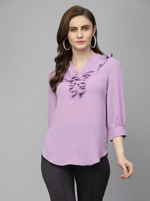 gipsy Gipsy Lilac Georgette Tunic Lilac