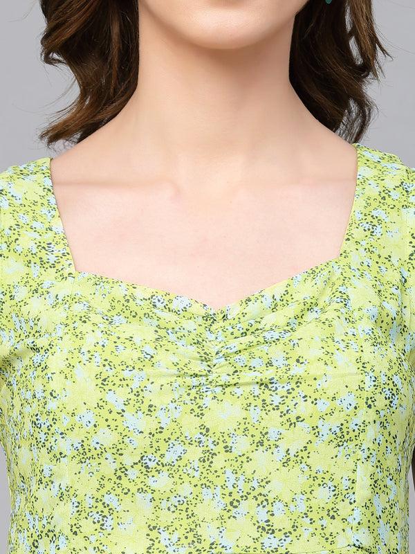 Gipsy Gipsy Lime Green Synthetics Dress Lime Green