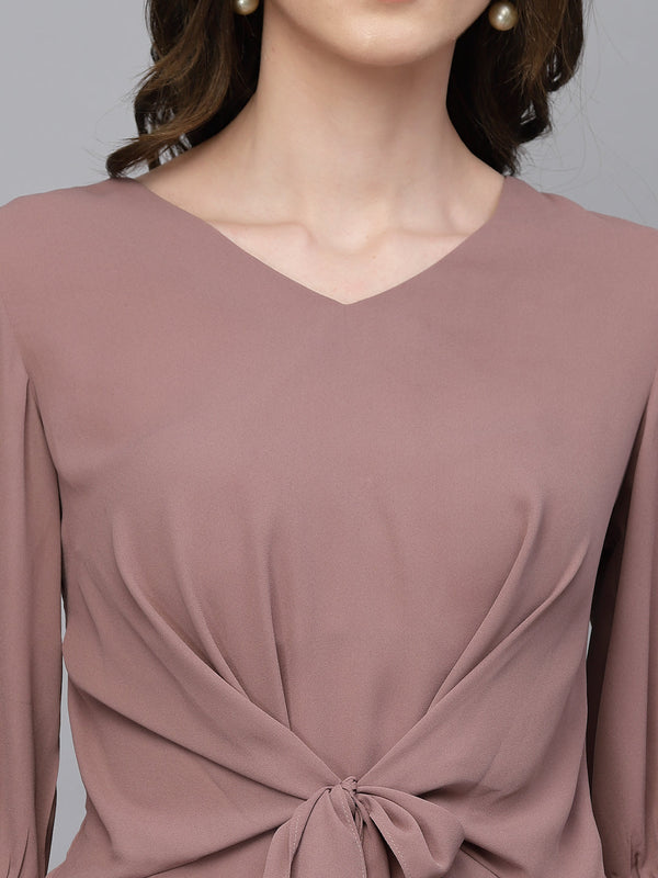 Gipsy Gipsy Mocca Georgette Blouse Mocca