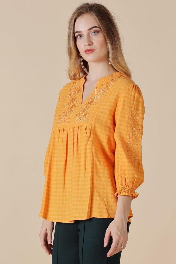 Gipsy Gipsy Mustard Cotton Tunic Mustard