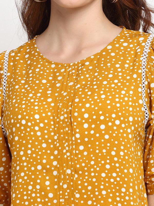 Gipsy Gipsy Mustard Rayon Tunic