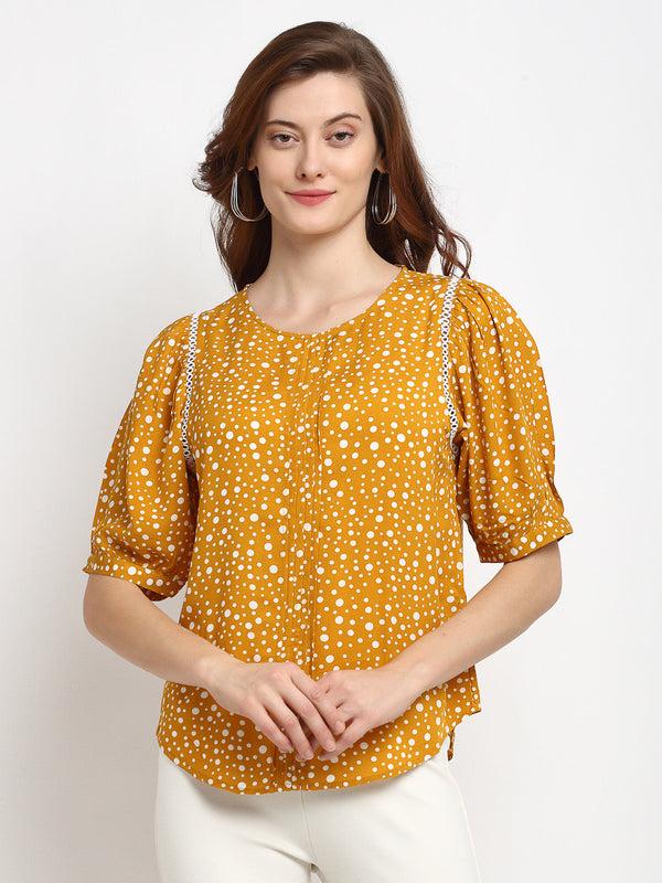 gipsy Gipsy Mustard Rayon Tunic