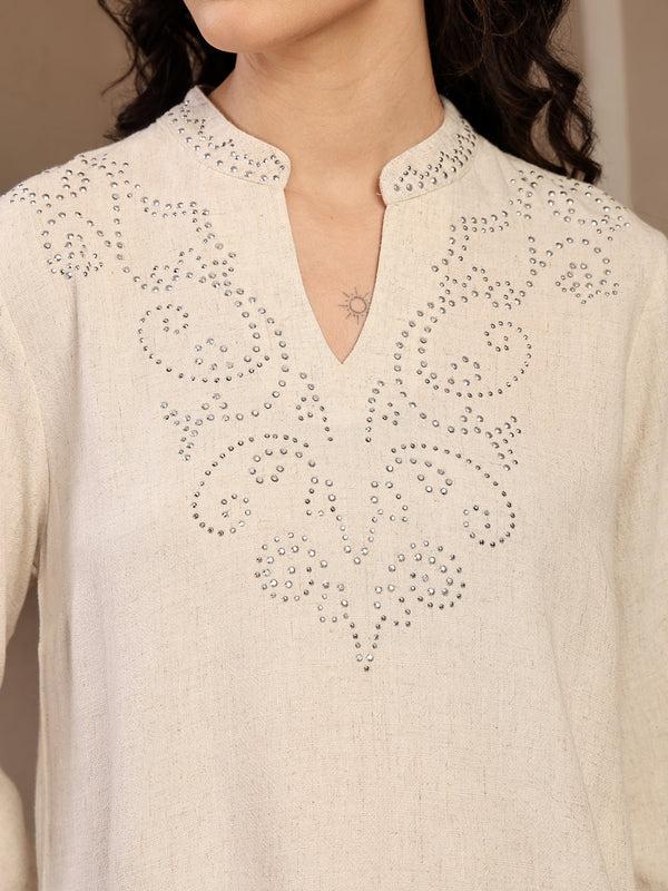 Gipsy Gipsy Natural Solid Linen Tunic Natural