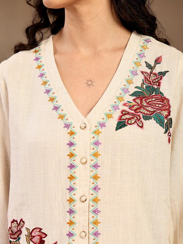 Gipsy Gipsy Natural Solid Viscose Cord Set Natural