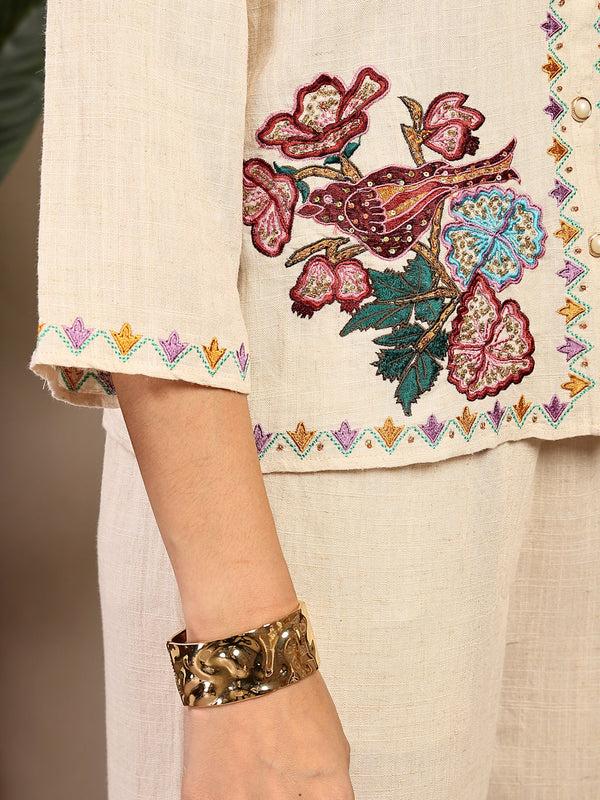 Gipsy Gipsy Natural Solid Viscose Cord Set Natural