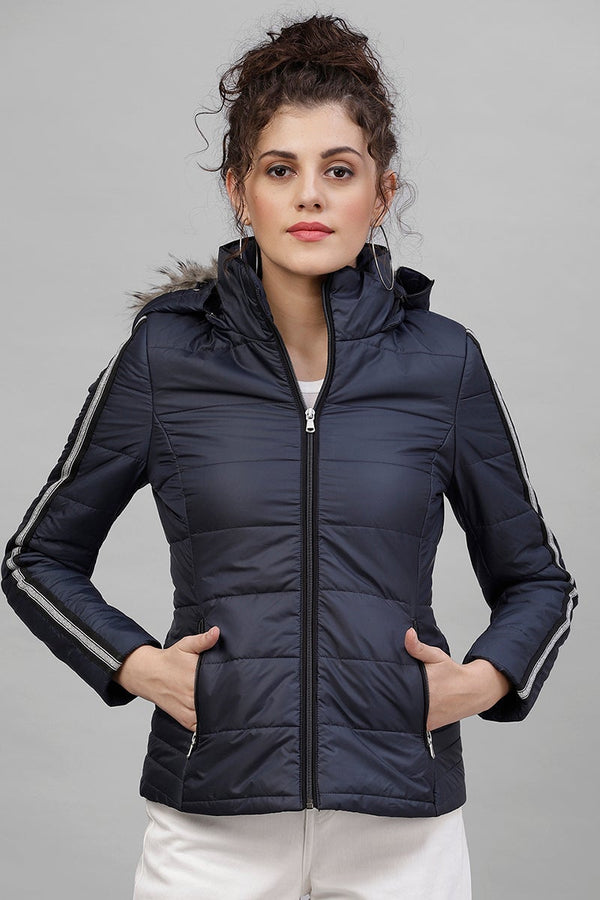 gipsy Gipsy Navy Blue Polyester Jacket Navy Blue