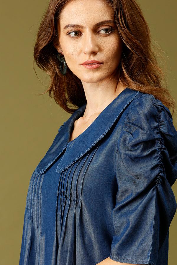 Gipsy Gipsy Navy Fashion Denim Dresses Navy