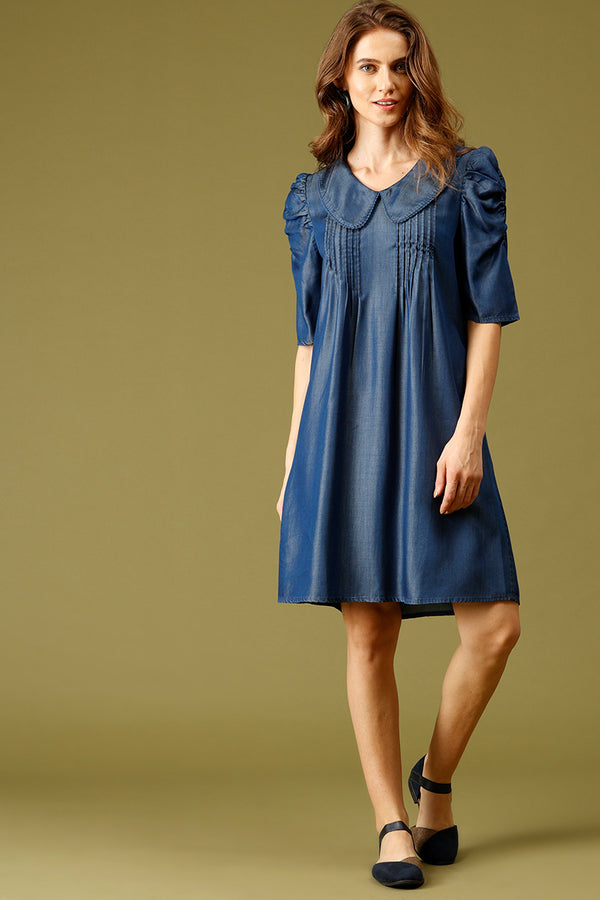 Gipsy Gipsy Navy Fashion Denim Dresses Navy