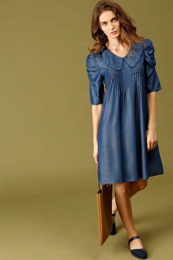 gipsy Gipsy Navy Fashion Denim Dresses Navy