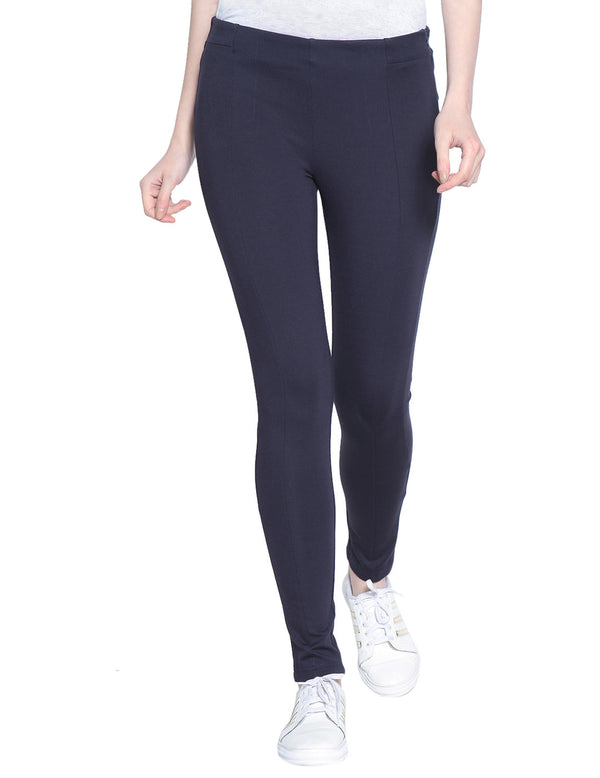 Gipsy Gipsy Navy Nr Knit Jeggiings