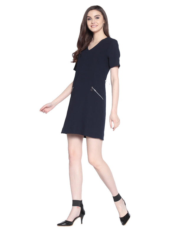 Gipsy Gipsy Navy Poleyster Dress