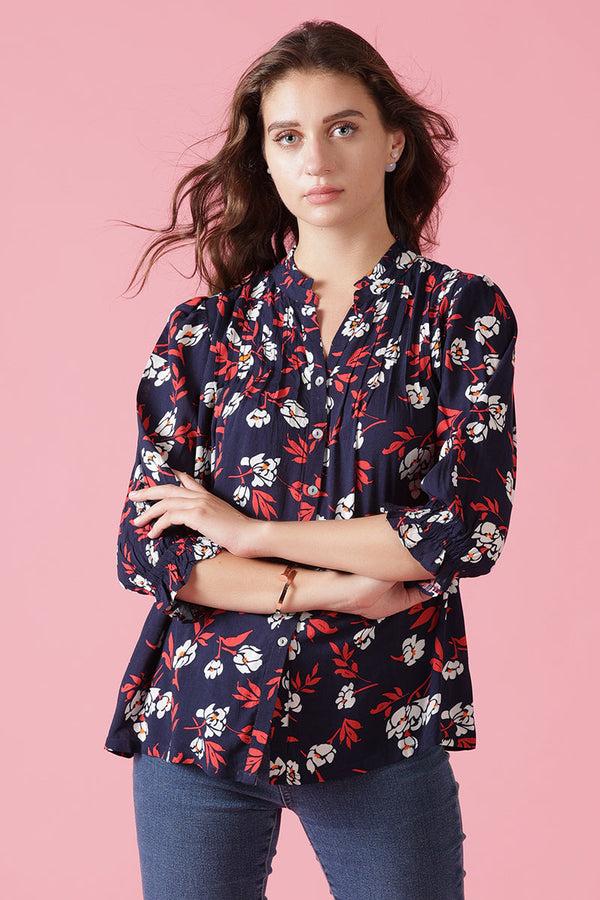 Gipsy Gipsy Navy Rayon Tunic Navy