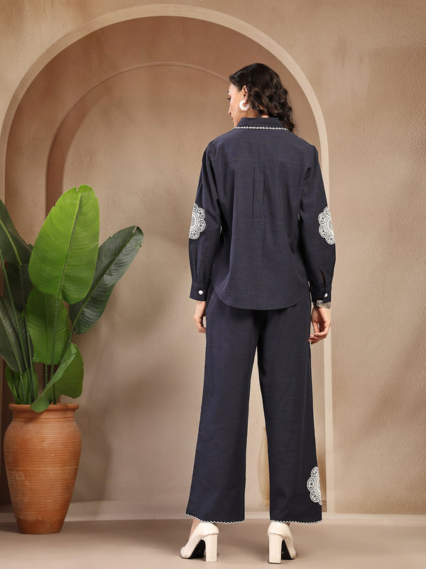 Gipsy Gipsy Navy Solid Cotton Cord Set Navy