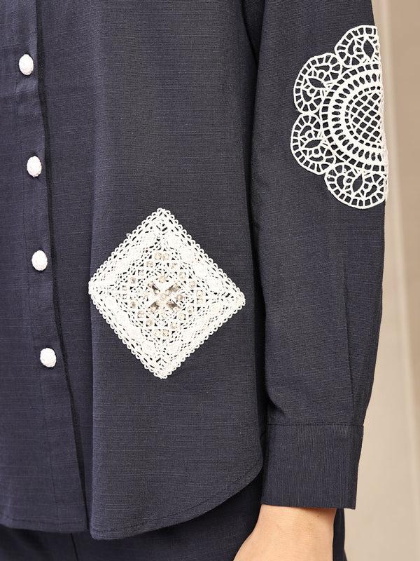 Gipsy Gipsy Navy Solid Cotton Cord Set Navy