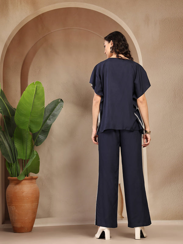 Gipsy Gipsy Navy Solid Rayon Cord Set Navy