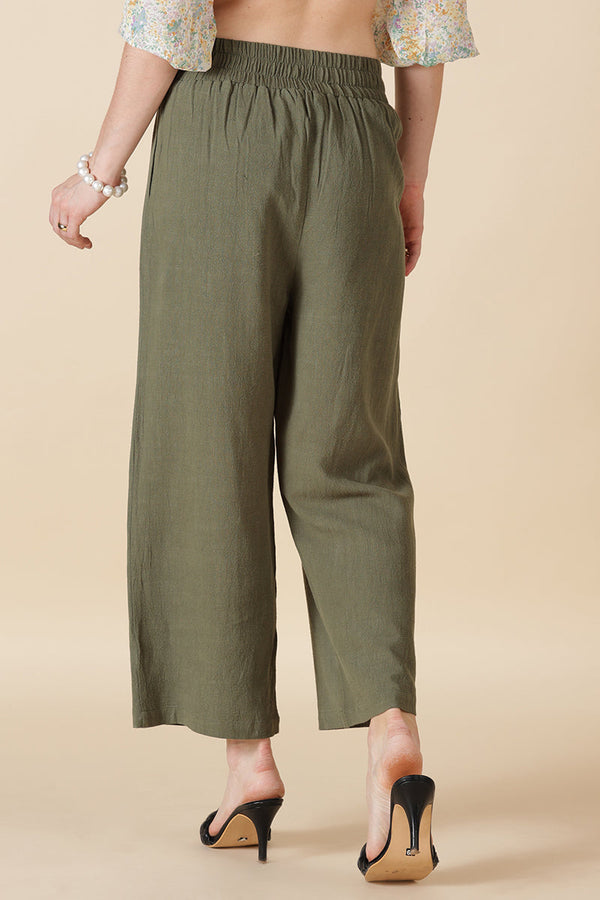 Gipsy Gipsy Olive Cotton Ladies Pant Orange