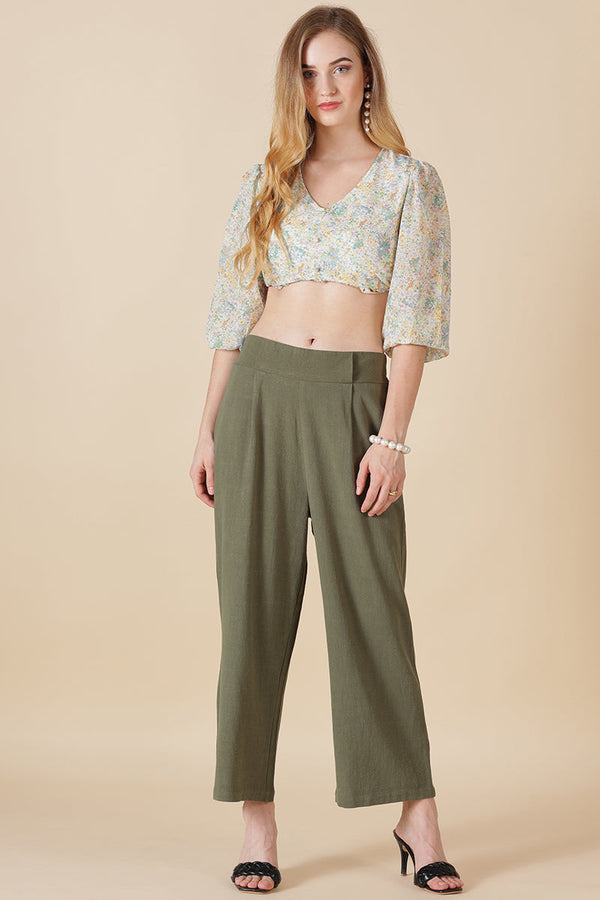 Gipsy Gipsy Olive Cotton Ladies Pant Orange