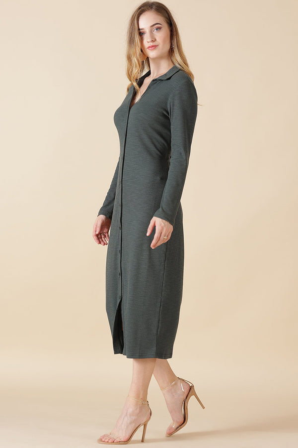Gipsy Gipsy Olive Nr Knit Dress