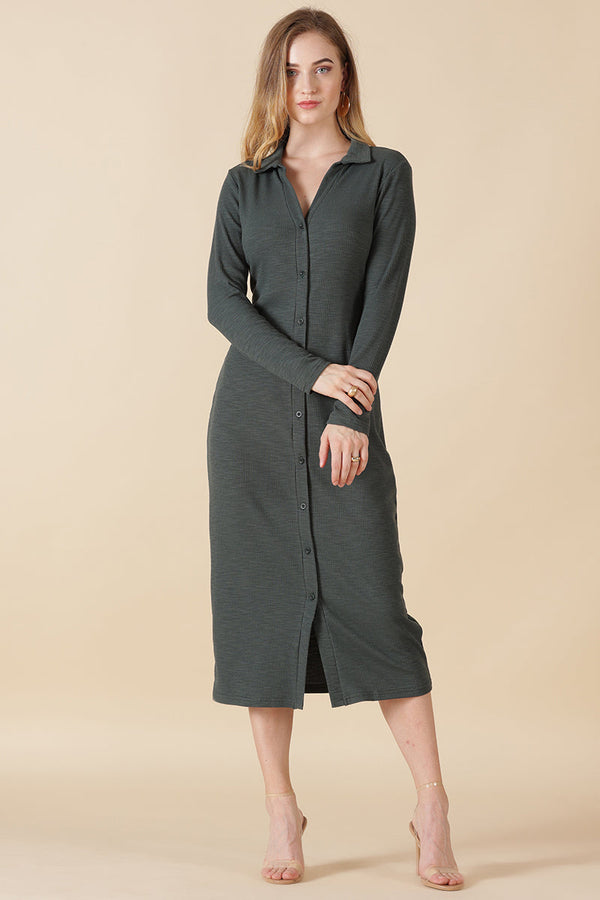 gipsy Gipsy Olive Nr Knit Dress