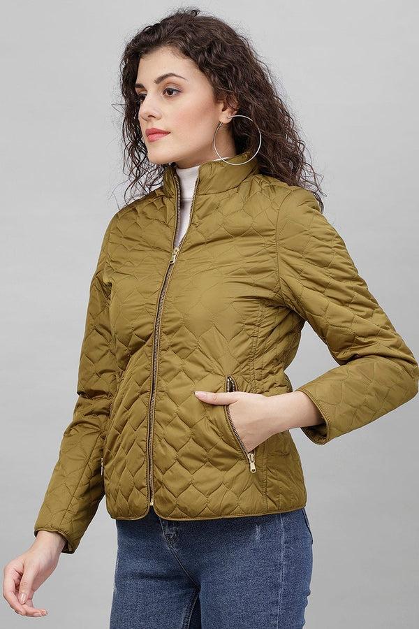 Gipsy Gipsy Olive Polyester Jacket Olive