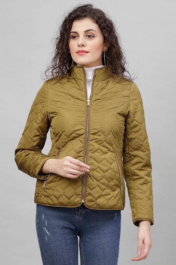 gipsy Gipsy Olive Polyester Jacket Olive