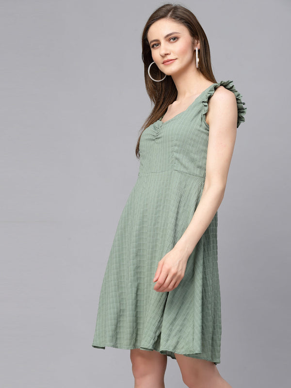 Gipsy Gipsy Olive Synthetics Dress Olive