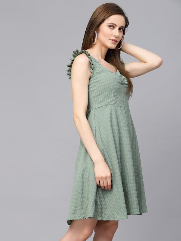 Gipsy Gipsy Olive Synthetics Dress Olive