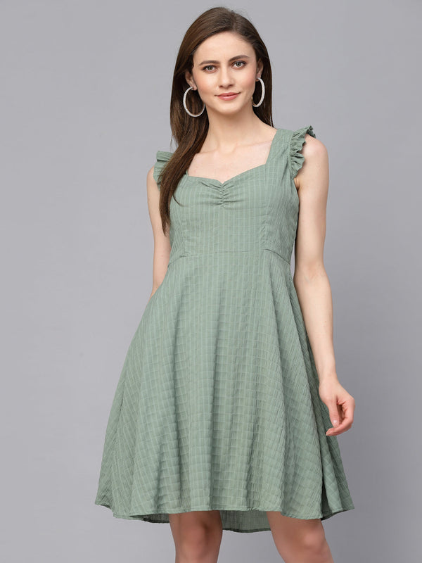 gipsy Gipsy Olive Synthetics Dress Olive